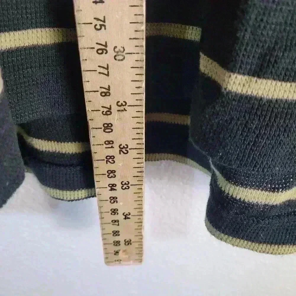 Vintage Polo Ralph Lauren Polo Black and Yellow Striped Sz XXL